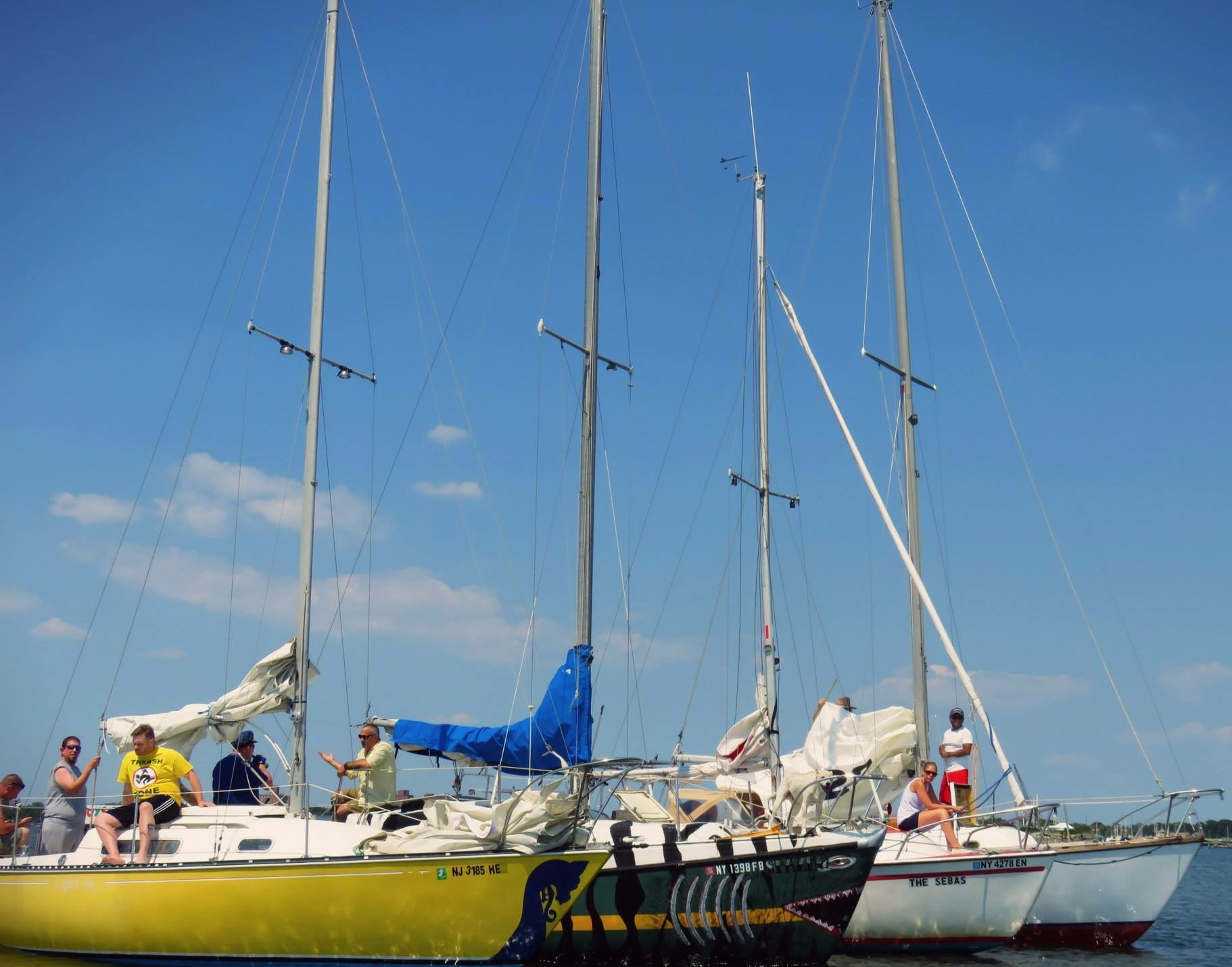 crewing a sailboat